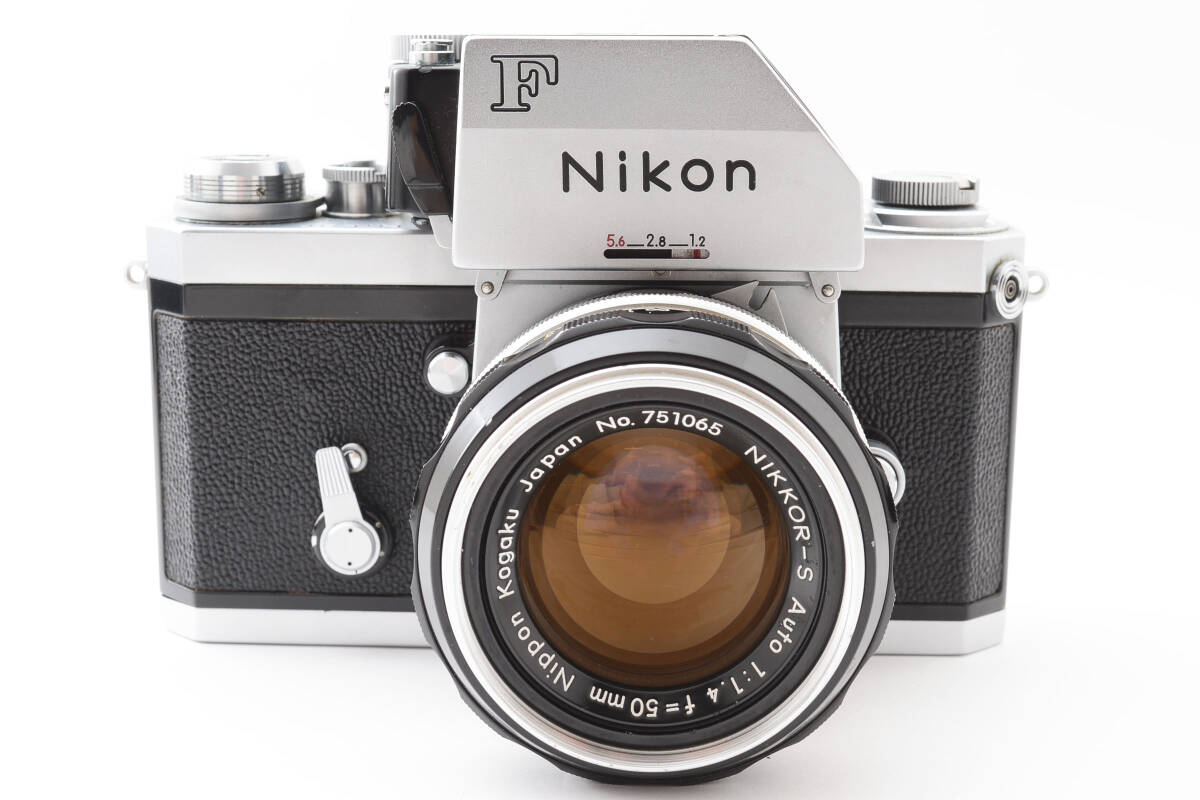Nikon ニコン F フォトミック 一眼レフ フィルムカメラ+NIKKOR-S Auto 1:1.4 f=50mm レンズ シャッター動作OK 【美品】_画像3