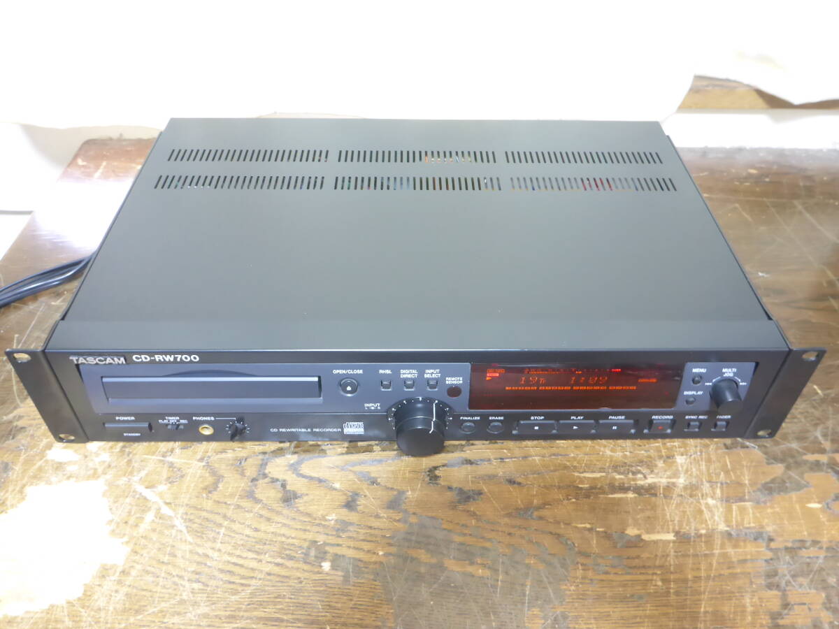TASCAM  CD-RW700 業務用CDレコーダー タスカム 2の画像2