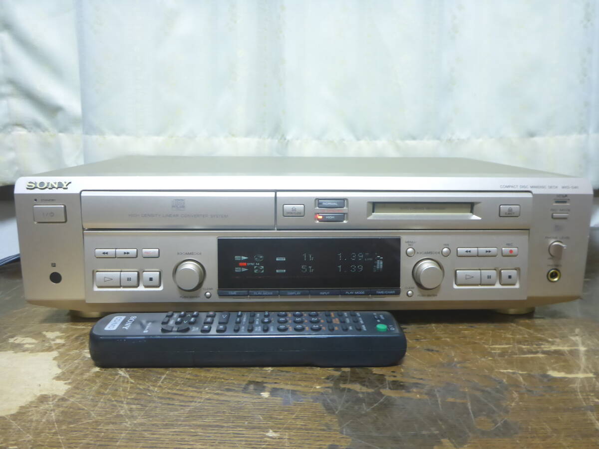 SONY MXD-D40 CDプレーヤー　MDレコーダー ソニー