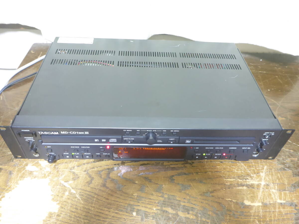 TASCAM　　MD-CD1MKⅢ 業務用CDプレーヤー/MDレコーダー　タスカム_画像2