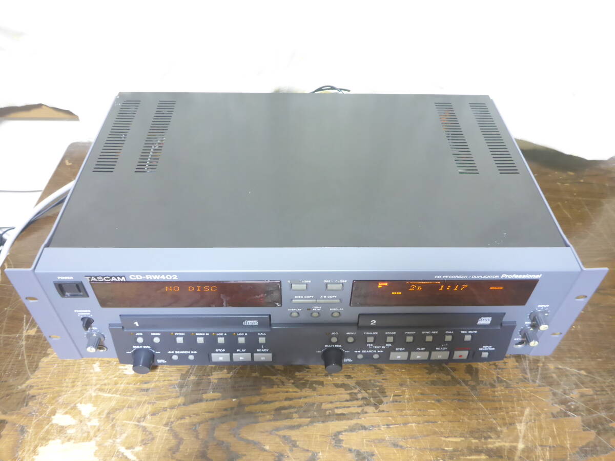 TASCAM　　CD-RW402 業務用CDデュプリケーター　タスカム_画像3