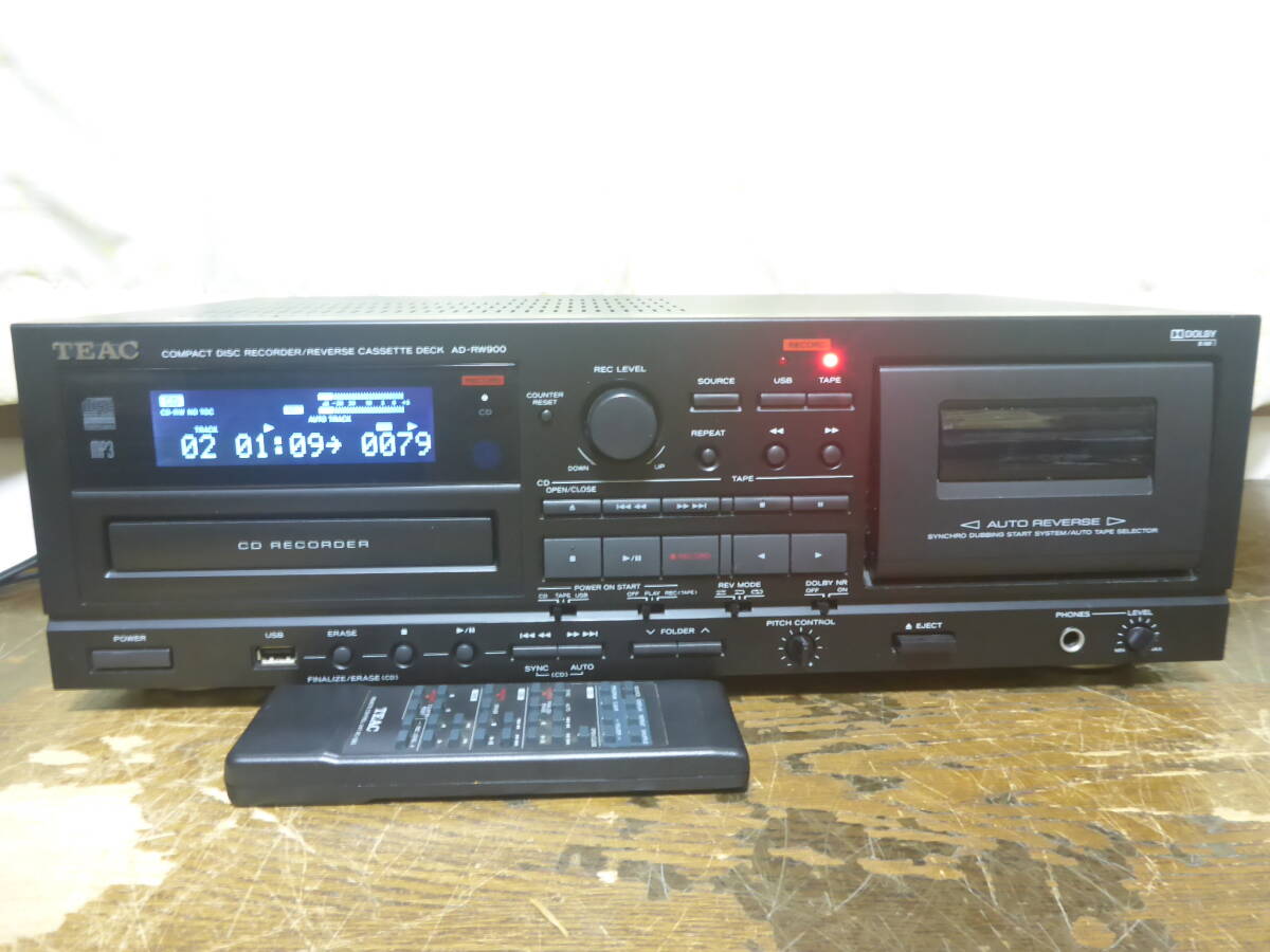 TEAC　　AD-RW900 CDカセットレコーダー　ティアック B_画像1