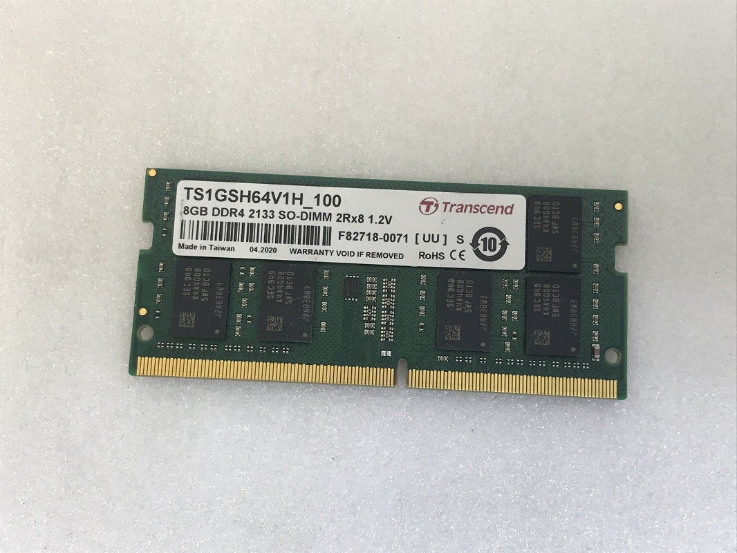 TRANSCEND DDR4-2133 8GB DDR4 ノートパソコン用メモリ PC4-17000 8GB 260ピン PC4-2133P 8GB DDR4 LAPTOP RAM 中古動作確認済みの画像4