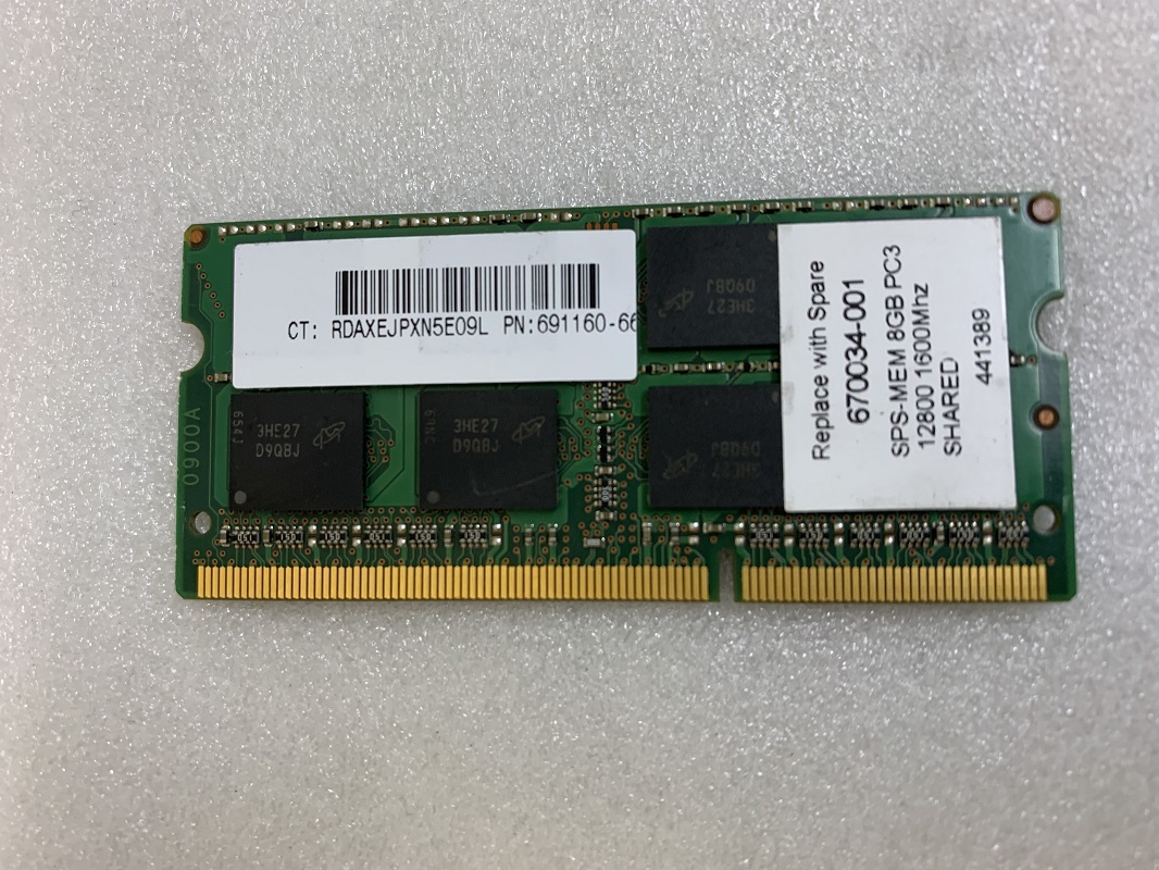 MICRON DDR3L-12800S-11-11-FP PC3-12800 8GB DDR3L ノートPC用 メモリ DDR3L 1600 8GB 204ピン DDR3L 8GB LAPTOP RAM_画像2