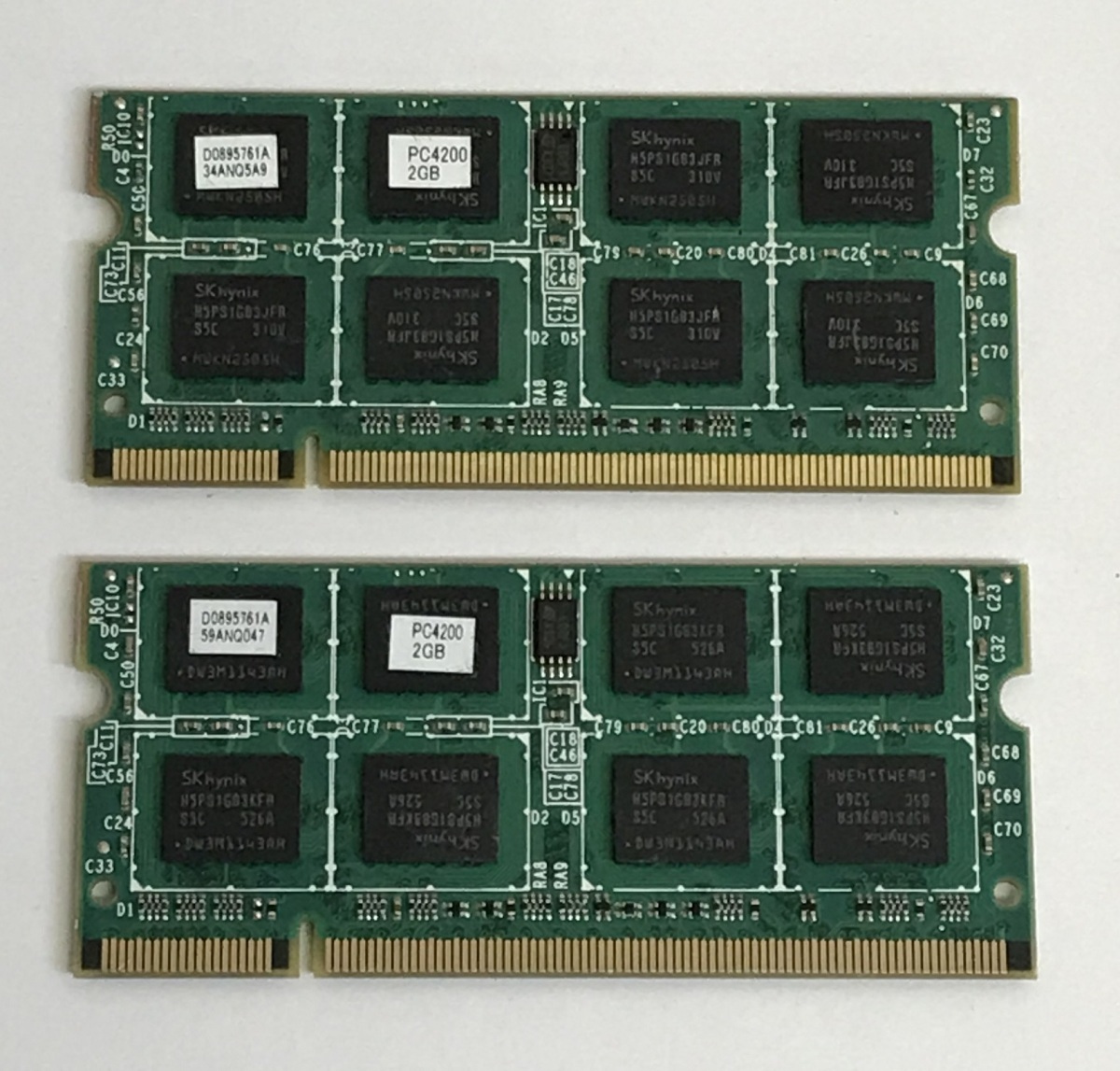 PC2-4200 2GB 2枚組 1セット 4GB DDR2ノートパソコン用メモリ DDR2 200ピン DDR2 533 2GB 2枚 4GB DDR2ノートPC用メモリの画像1
