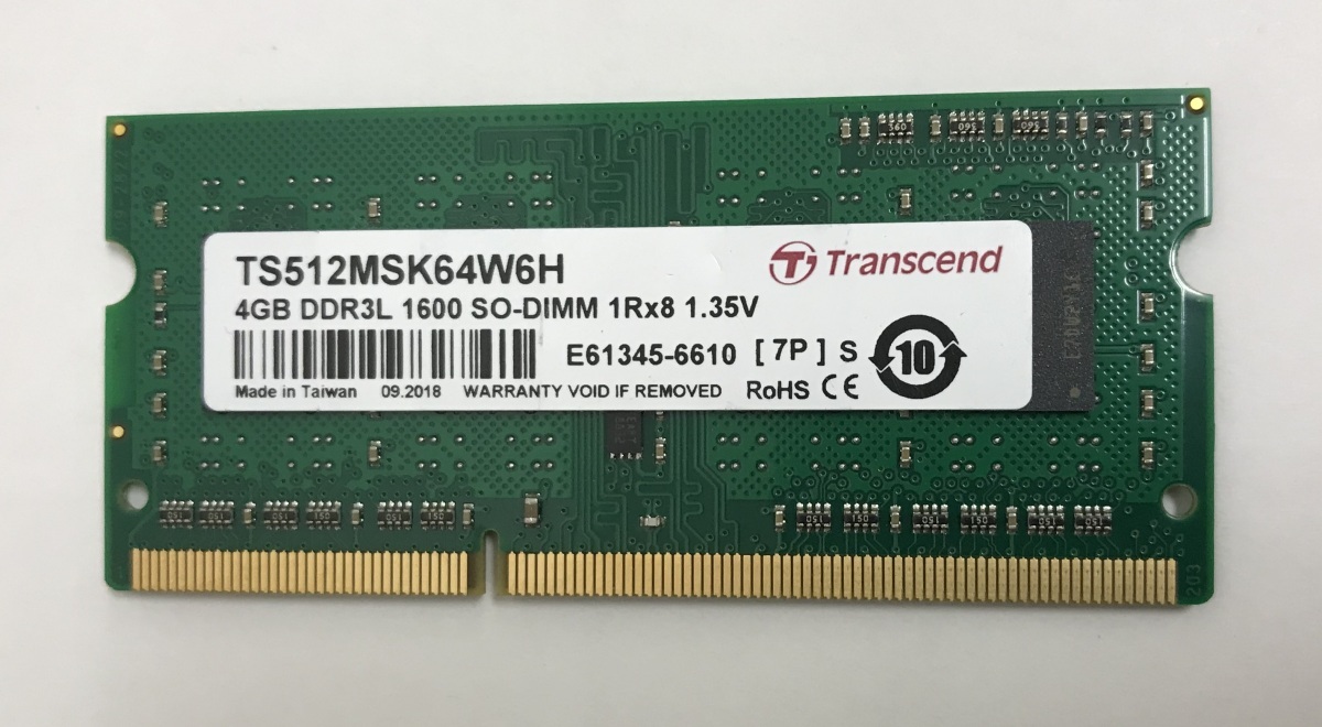 TRANSCEND PC3L-12800S 4GB DDR3 Note for memory DDR3L-1600 4GB DDR3L 204 pin 4GB DDR3L LAPTOP RAM