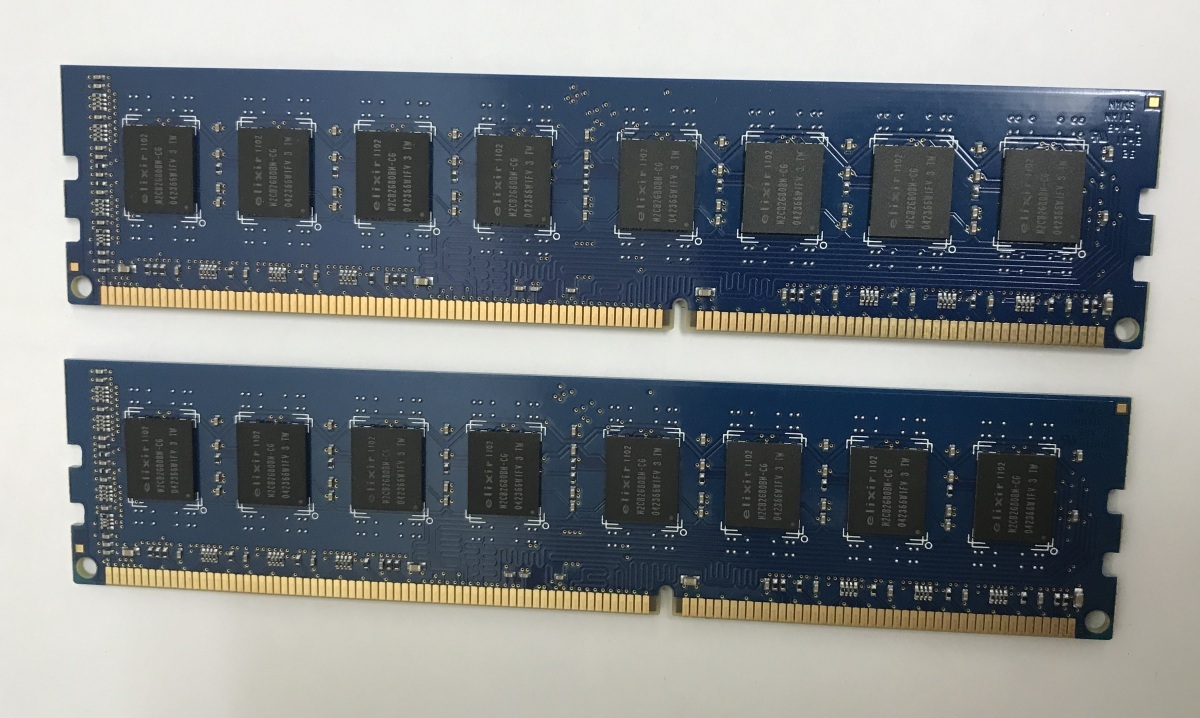 ELIXIR CFD 2RX8 PC3-10600U 4GB 2枚 8GB DDR3 デスクトップ用 メモリ DDR3-1333 4GB 2枚 セット 240ピン ECCなし 8GB DDR3 DESKTOP RAMの画像2