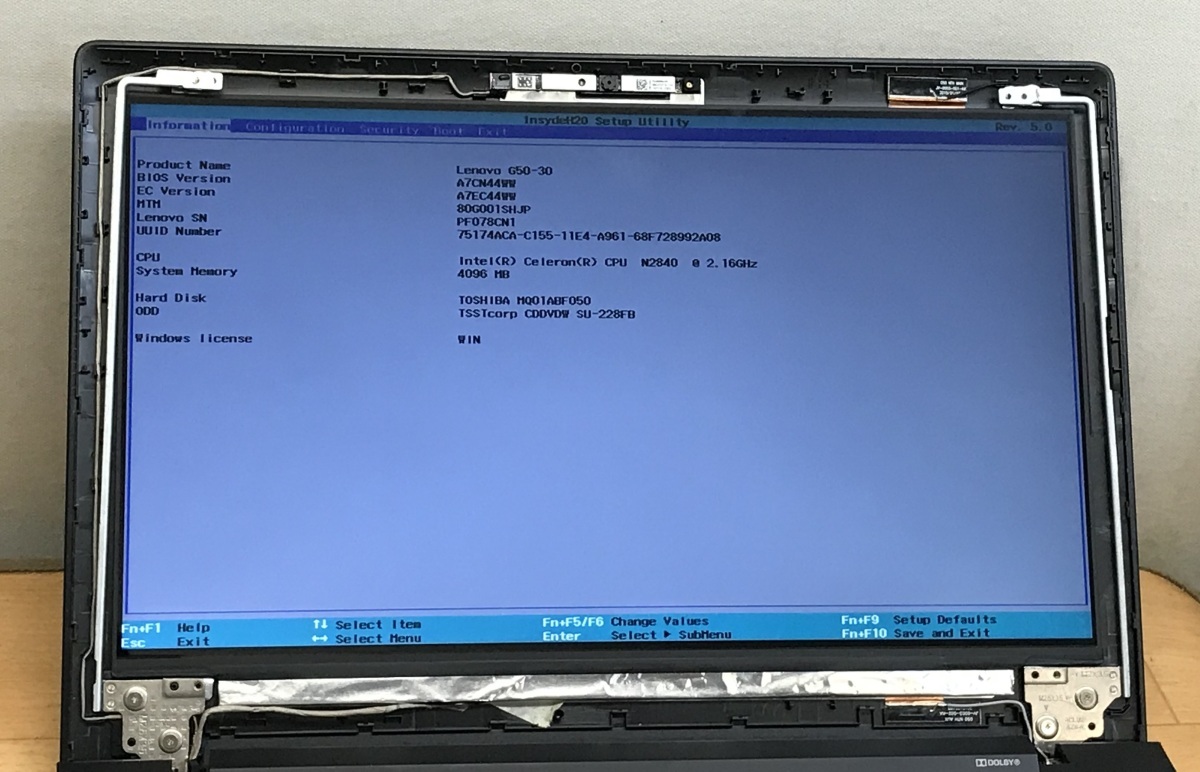 N156BGA-EB3 CP772029-51 ノートパソコン用 液晶パネル 15.6インチ LCD 画面サイズ 15.6インチ 解像度 1366*768 中古 未使用に近い_画像1