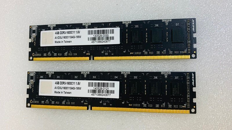 PC3-12800U 4GB 2枚 DDR3 デスクトップ用 メモリ DDR3-1600 4GB 2枚 240ピン PC3 12800 8GB DDR3 DESKTOP RAMの画像1