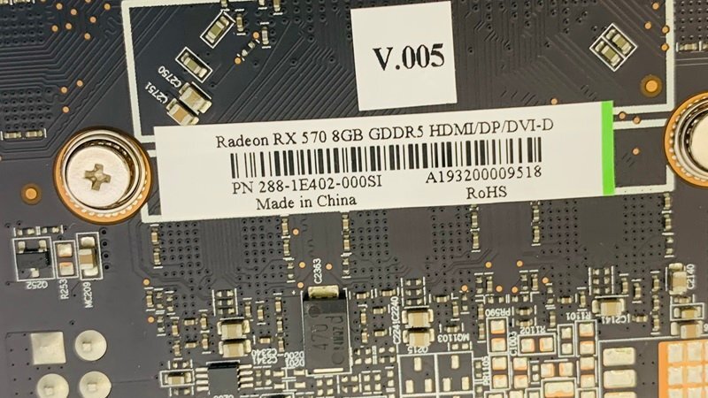 ROHS Radeon RX 570 8GB GDDR5 HDMI/DP/DVI-D グラフィックボード_画像3