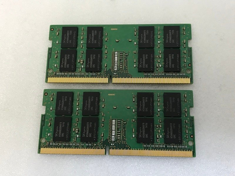SK HYNIX PC4-2400T 16GB 2枚 32GB DDR4 ノート用メモリ PC4-17000 16GB 2枚32GB 260ピン DDR4 LAPTOP RAM 中古品動作品の画像2