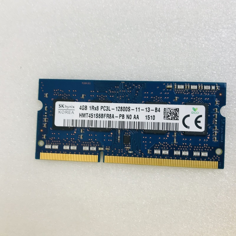 SK HYNIX 1RX8 PC3L-12800S 4GB DDR3L ノートパソコン用メモリ DDR3L-1600 4GB 204ピン ECC無し DDR3L LAPTOP RAM　_画像2