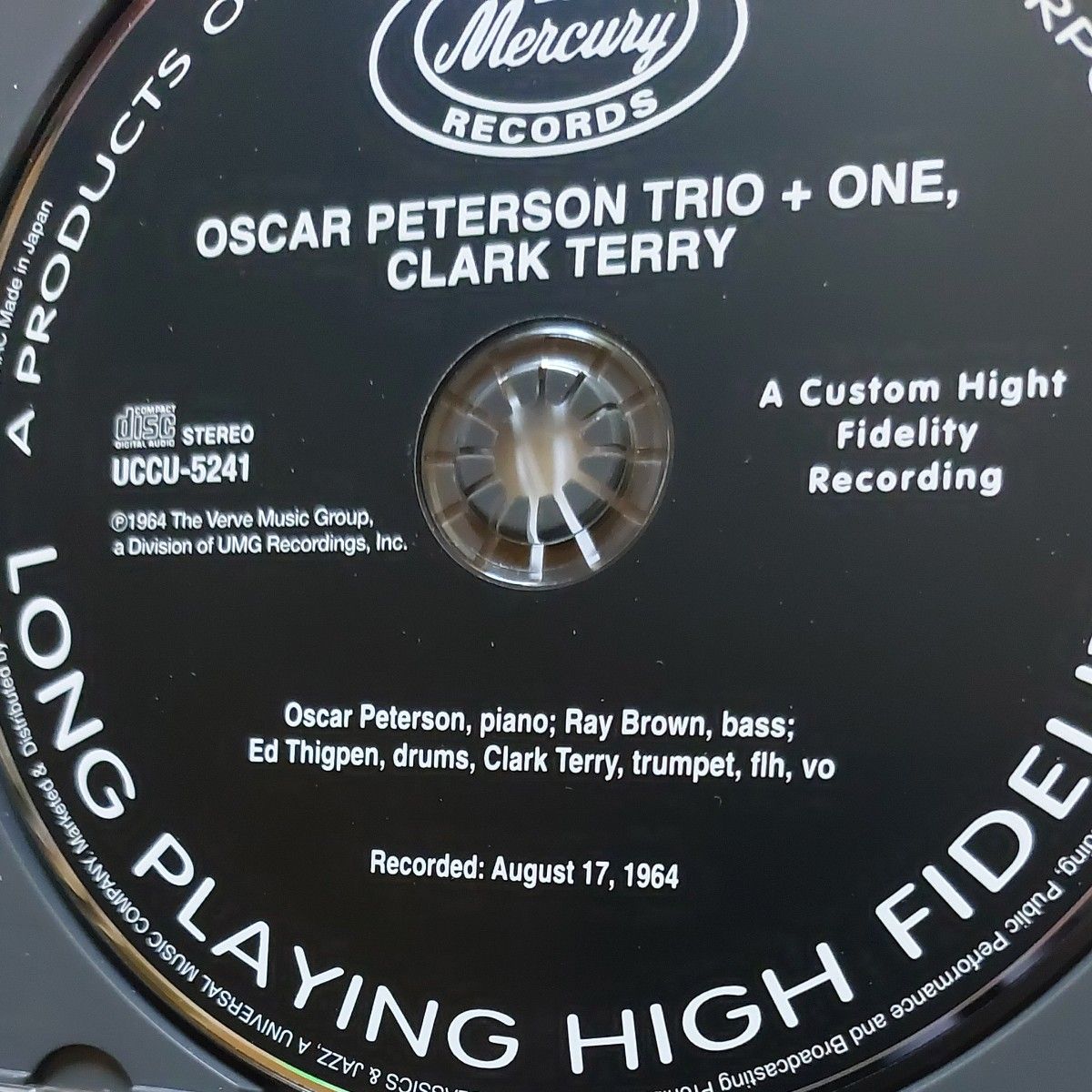 OSCAR  PETERSON TRIO + ONE  CLARK  TERRY　オスカー・ピーターソン　輸入盤です　