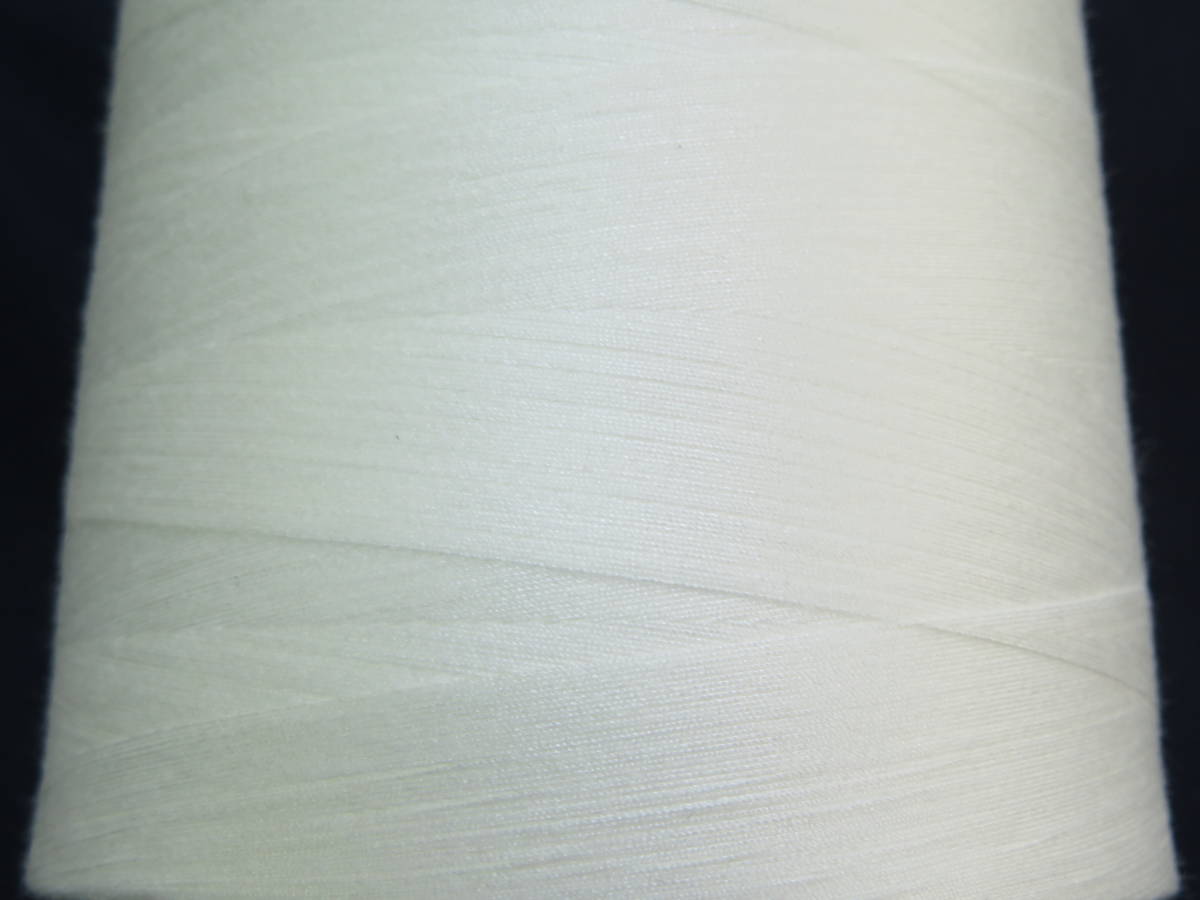  продается неотбеленная ткань ( белый цвет ) 10000m новый товар F-02 швейная нить 60 номер Span для бизнеса выгода для белый сделано в Японии рука .. нить over блокировка большой наматывать большой шт дешевый 