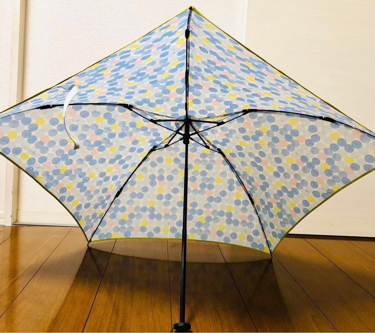 【Afternoon Tea】 折りたたみ傘 晴雨兼用 軽量 日傘 雨傘 パステルカラー ドッド柄 総柄 アフターヌーンティー