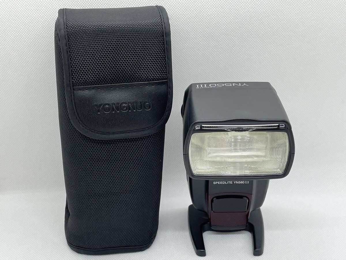 【A-極上品】YONGNUO SPEEDLITE YN560 III　 ヨンヌオ　 スピードライト　ストロボ 　フラッシュ　ケース　スタンド付き　0024_画像2