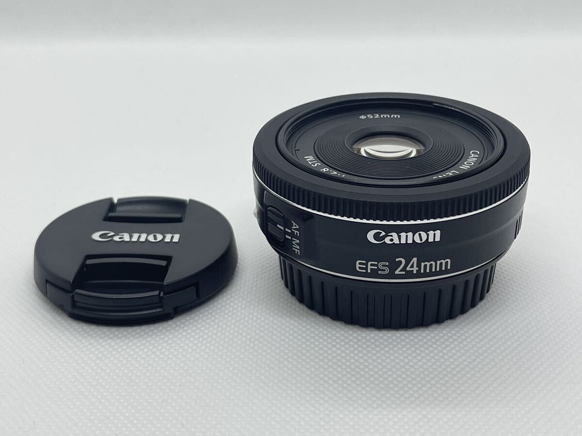 【A-極上品】Canon　EF-S 24mm F2.8 STM　キヤノン ＥＦマウント APS-Cサイズセンサー用 フロント、リアキャップ　0027_画像2