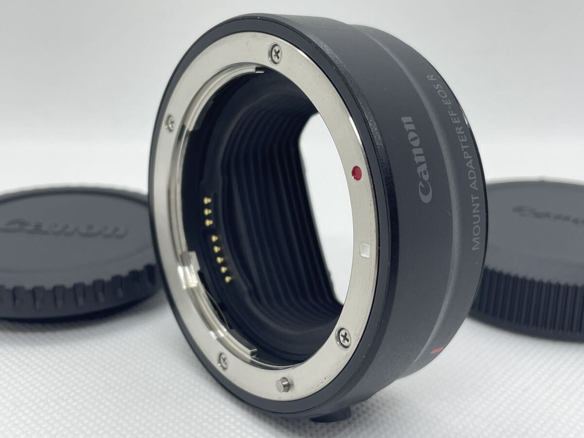 【A-極上品】 Canon Mount Adapter EF-EOS R キヤノン マウント アダプター ボディ側RF レンズ側EF ケース キャップ 0031の画像1