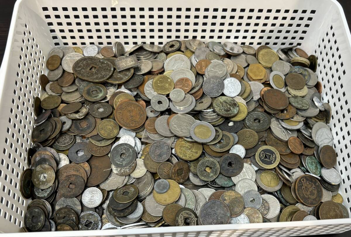 #6　外国銭 古銭 硬貨 外貨　貨幣　外国　コイン　まとめ　大量　アメリカ　イギリス等　約6kg　超え_画像1