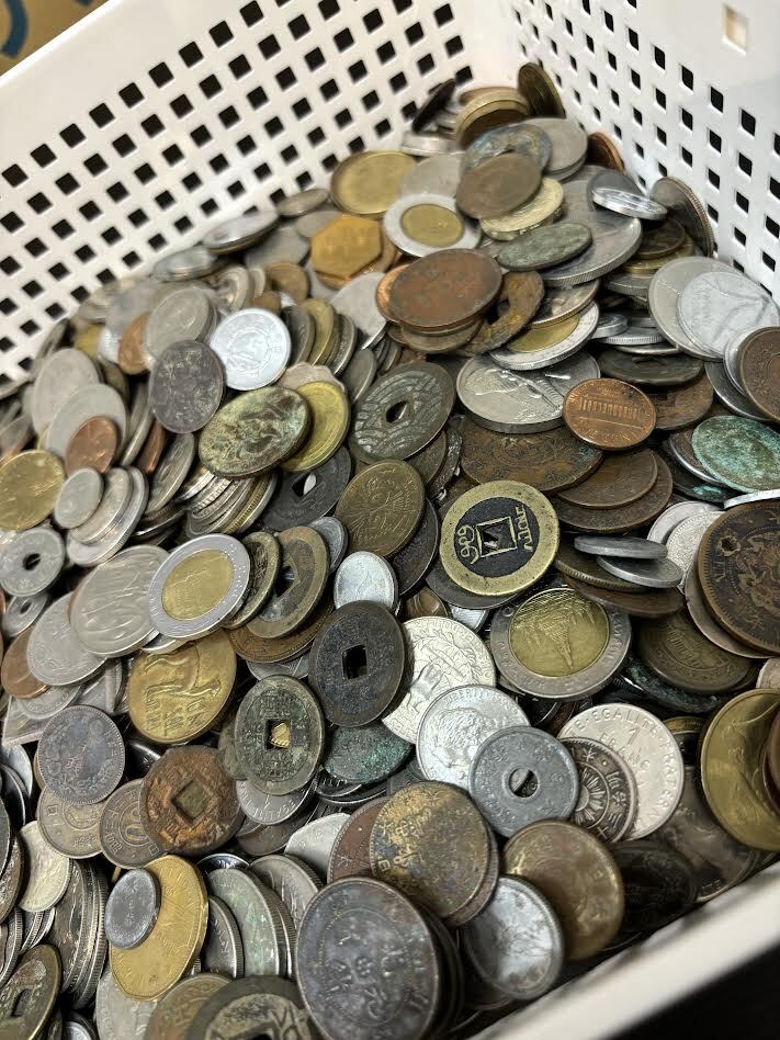 #6　外国銭 古銭 硬貨 外貨　貨幣　外国　コイン　まとめ　大量　アメリカ　イギリス等　約6kg　超え_画像3