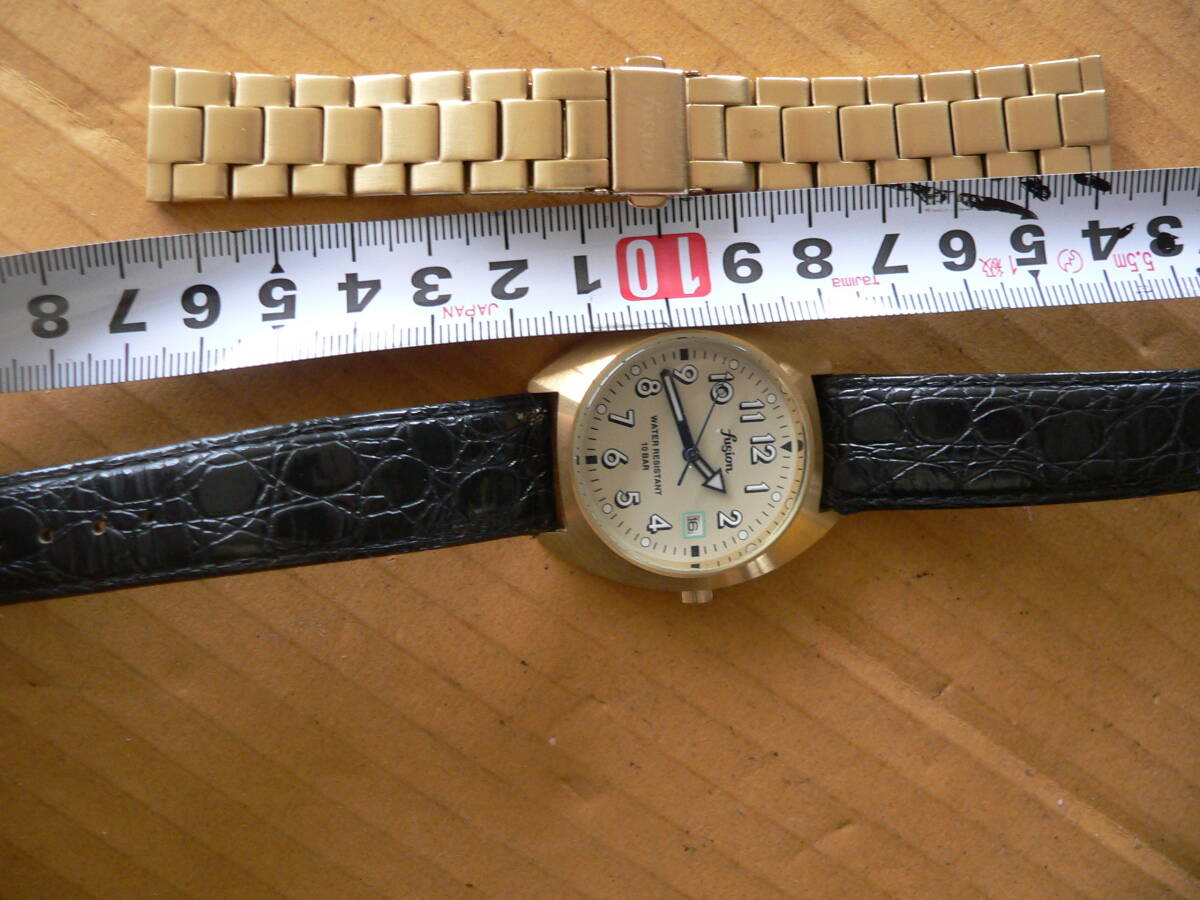 ■祇園奥村■腕時計 メンズ ALBA fusion 電池交換済み VJ32-KGGO 純製ベルト付き 動品 ジャンクの画像6