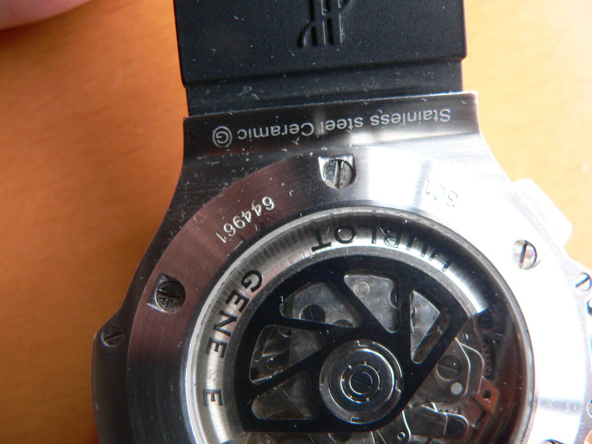 ■腕時計　メンズ　自動巻き　CHRONOGRAPH　０戻りOK　汎用　カスタマイズ　部品取り　動品　ジャンク　