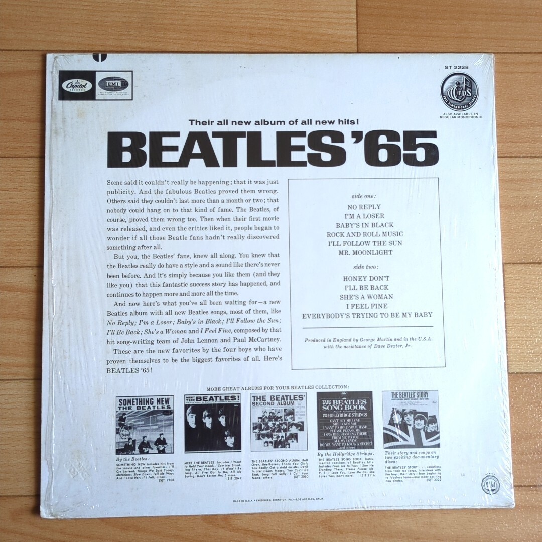 ビートルズ Beatles レコード 輸入盤 USA製 LP 60年代 70年代 中古品 BEATLES'65_画像2