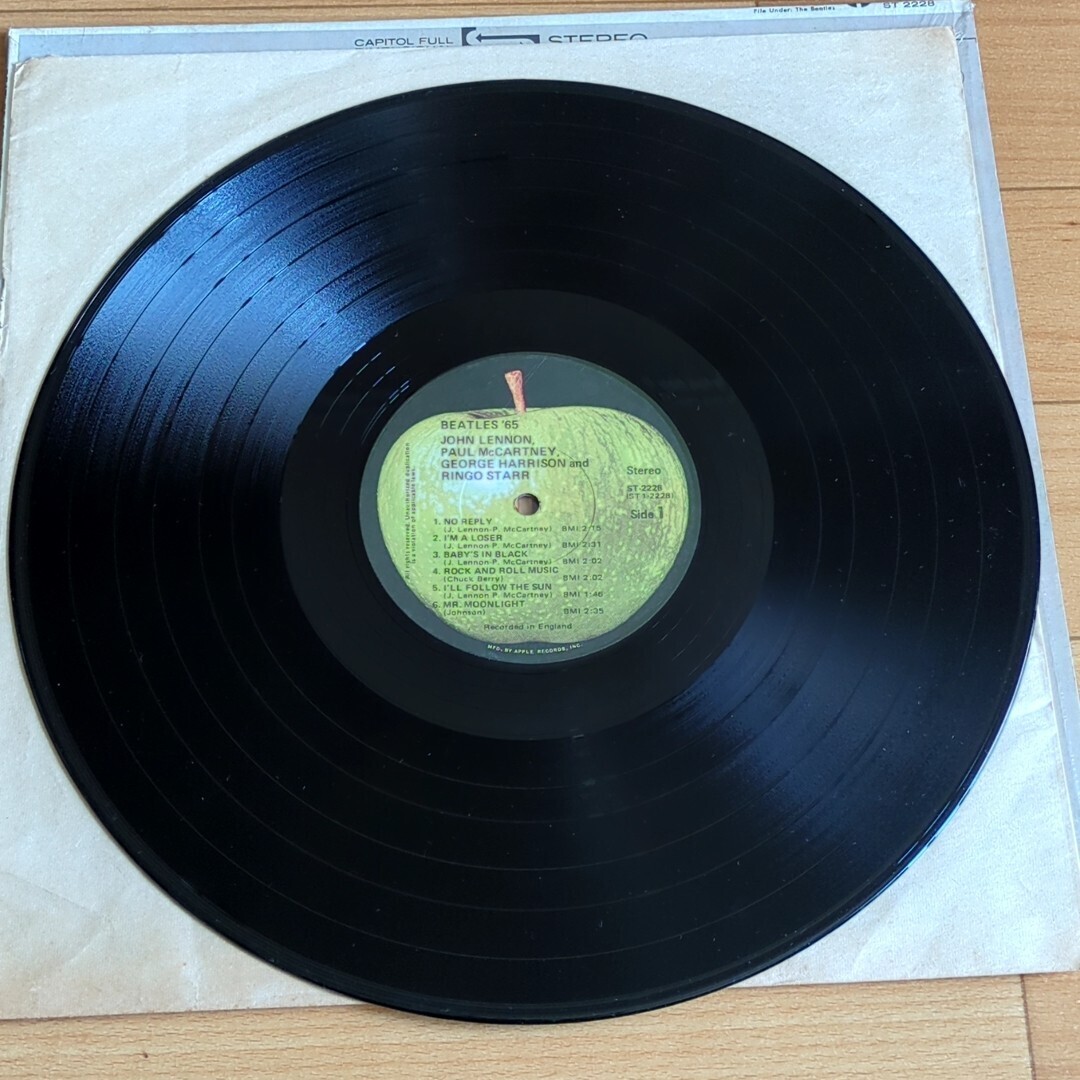 ビートルズ Beatles レコード 輸入盤 USA製 LP 60年代 70年代 中古品 BEATLES'65_画像7