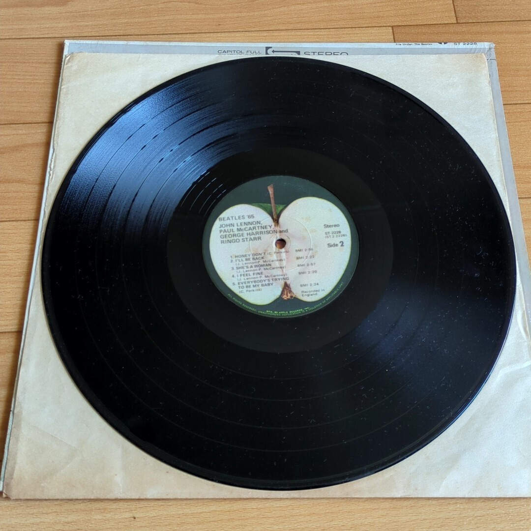 ビートルズ Beatles レコード 輸入盤 USA製 LP 60年代 70年代 中古品 BEATLES'65_画像9