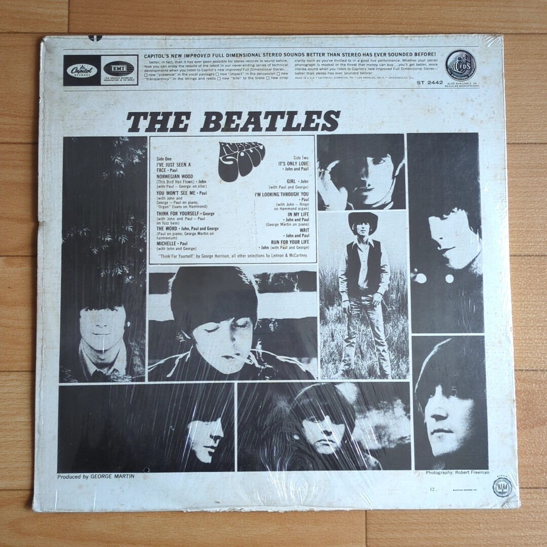 ビートルズ Beatles レコード 輸入盤 USA製 60年代 70年代 中古品 ラバーソウル_画像2