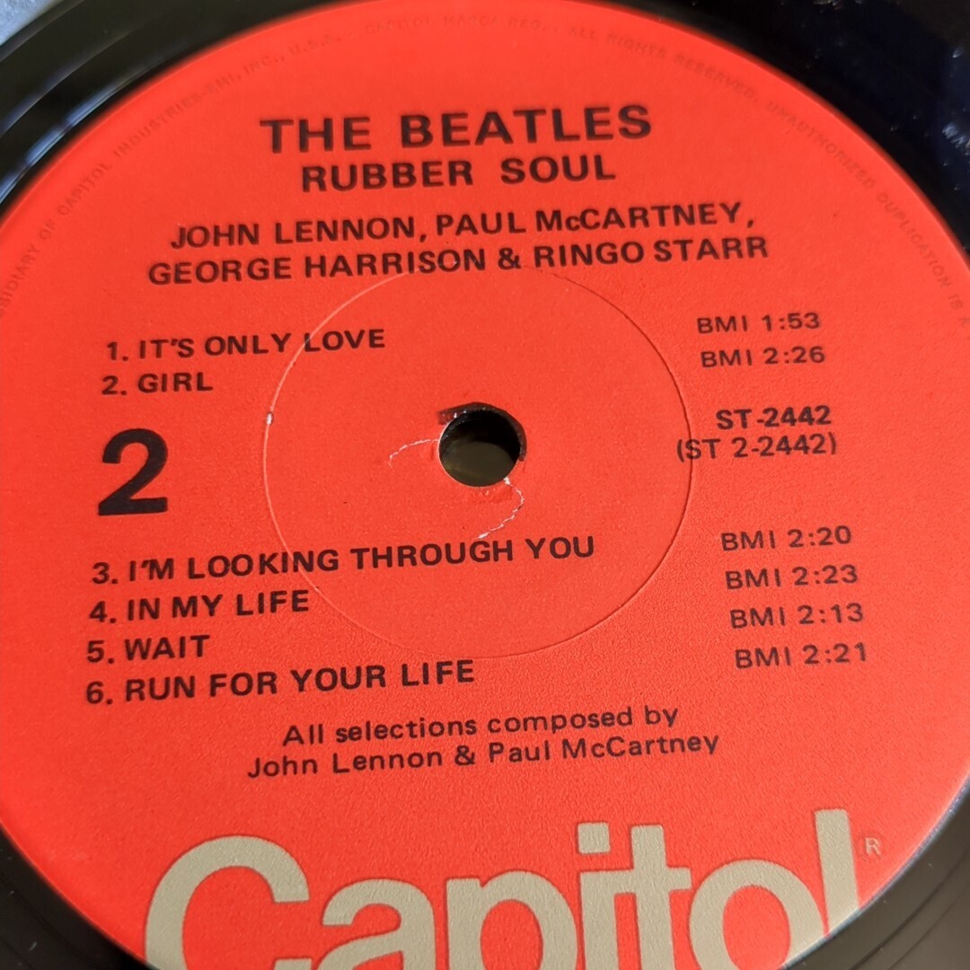 ビートルズ Beatles レコード 輸入盤 USA製 60年代 70年代 中古品 ラバーソウル_画像10
