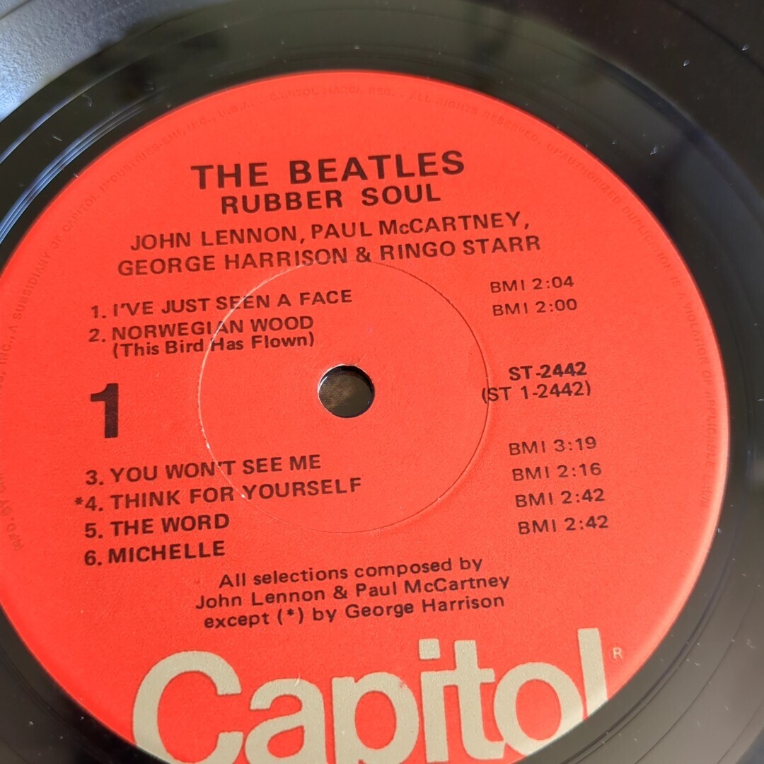 ビートルズ Beatles レコード 輸入盤 USA製 60年代 70年代 中古品 ラバーソウル_画像8