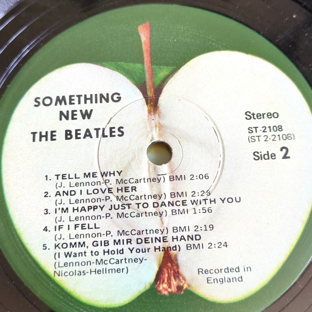ビートルズ BEATLES レコード LP US盤 輸入盤 SOMETHINGNEW USA製 60年代 70年代 中古品_画像8