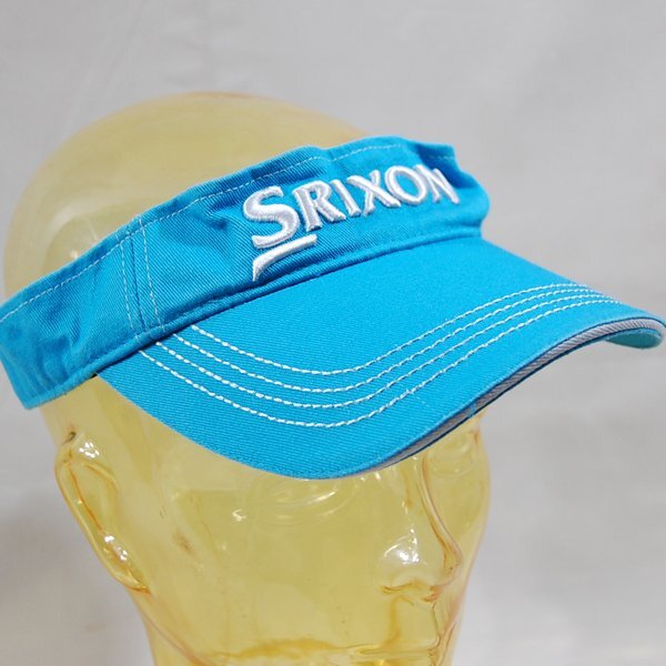 スリクソンSRIXON■ゴルフ サンバイザー ロゴ刺しゅう ライトブルー　松山英樹　小祝さくら ※NK4328363_画像2