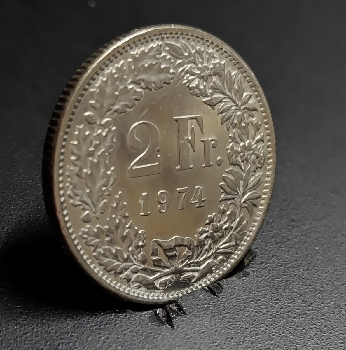 5694  スイス  2フラン硬貨 8枚  年号無選別の画像6