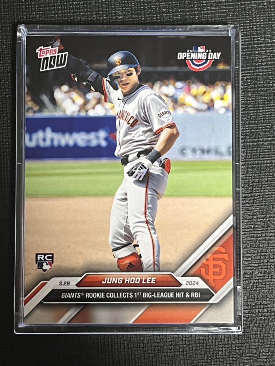 2024 Topps Now Jung Hoo Lee MLB Debut 1st Hit イ・ジョンフ MLBデビュー ジャイアンツ RC ルーキー