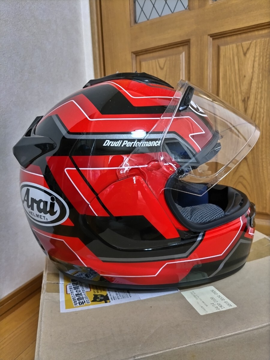 【中古美品】Arai アライ VECTOR-X ベクターエックス ヘルメット サイズXL：(61・62) フルフェイスヘルメット の画像4