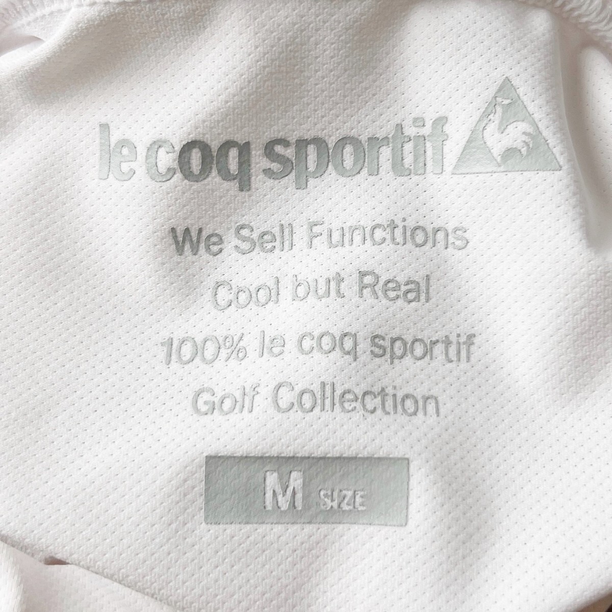 le coq sportif GOLF ルコック ゴルフ ドライ ストレッチ 長袖 ハイネック モックネック シャツ / M サイズ レディース 白 ゴルフウェアの画像10