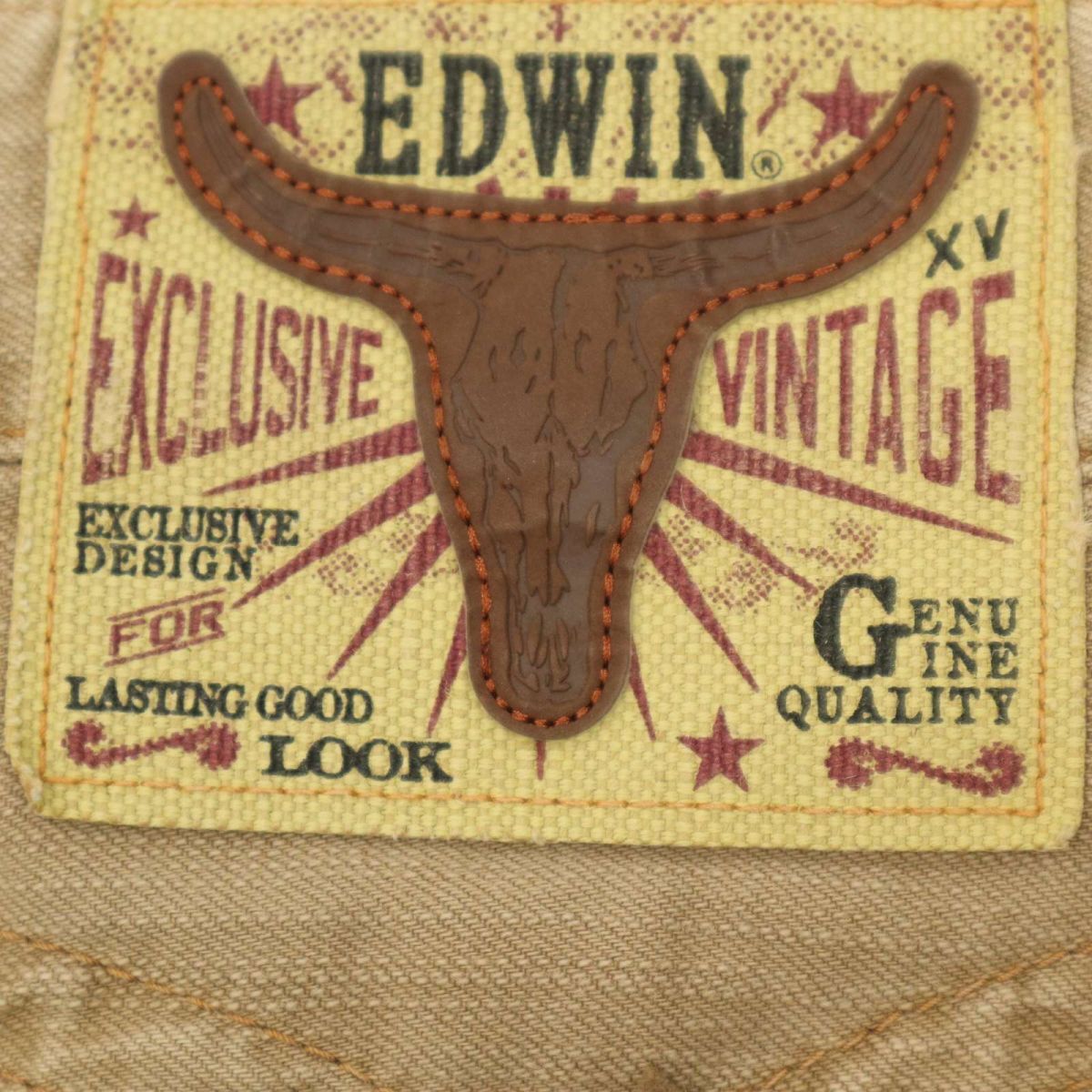 EDWIN Edwin 464XVS USED обработка * распорка Western Denim брюки джинсы Sz.32 мужской сделано в Японии C4B01621_4#R