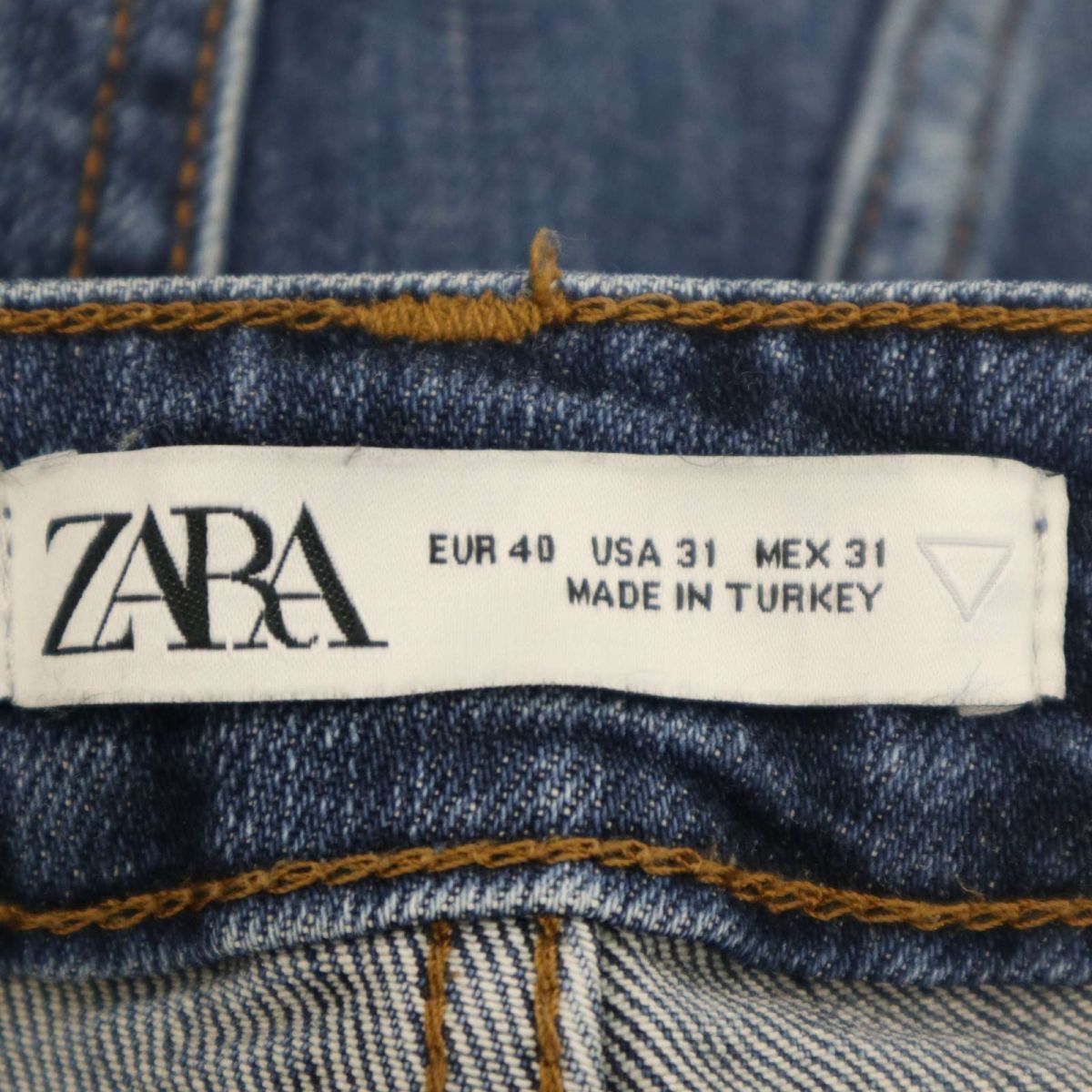 ZARA ザラ マン 通年 ダメージ加工★ ストレッチ スリムフィット テーパード デニム パンツ ジーンズ Sz.31　メンズ　C4B01620_4#R_画像8