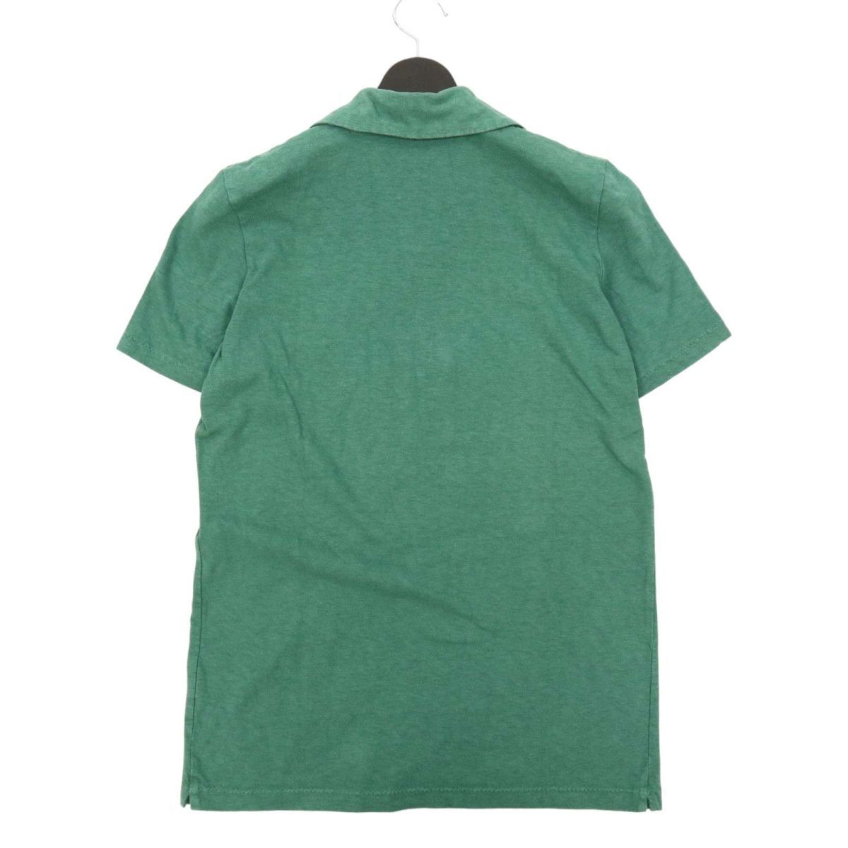 45rpm フォーティーファイブ 春夏 半袖 カットソー ポロシャツ Sz.3　メンズ 緑　C4T03230_4#A_画像4