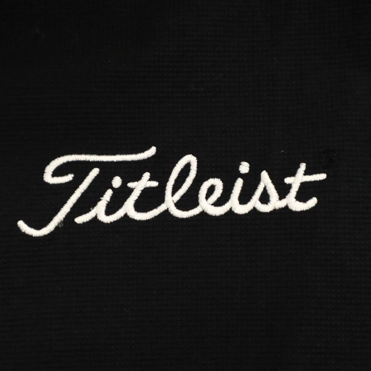 Titleist Titleist весна лето короткий рукав Logo вышивка * полный Zip нейлон жакет блузон Sz.M мужской чёрный Golf C4T03106_4#M