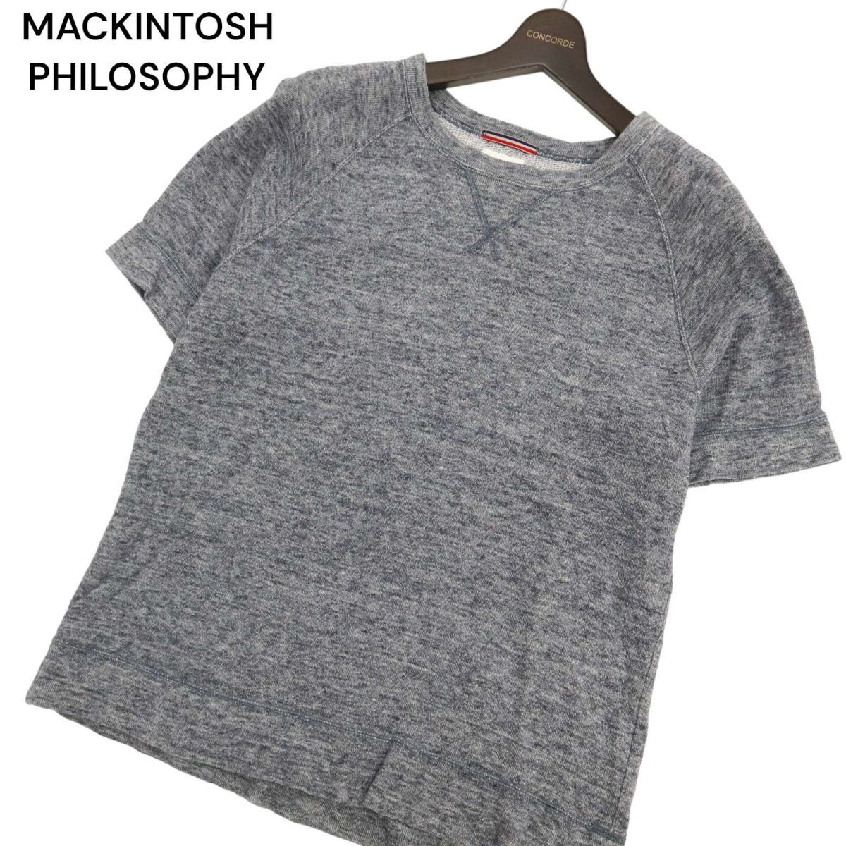 MACKINTOSH PHILOSOPHY Macintosh firosofi- короткий рукав [ лен linen] тренировочный cut and sewn футболка Sz.40 мужской C4T03471_4#G