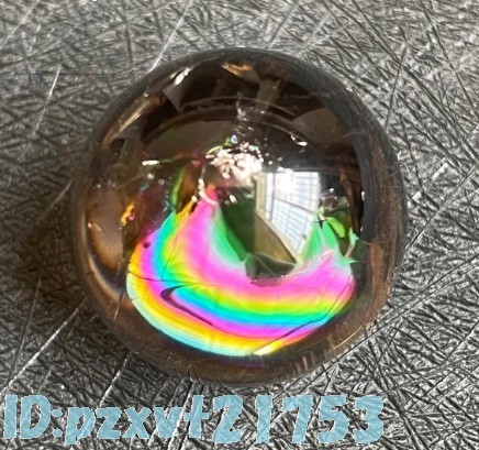 bp1856: 虹色 ボール レインボークリスタル 球 水晶玉 クォーツ スモーキー 水晶 パワーストーン 癒やし 運気アップ 置物 玉 原石 約2.5cmの画像3