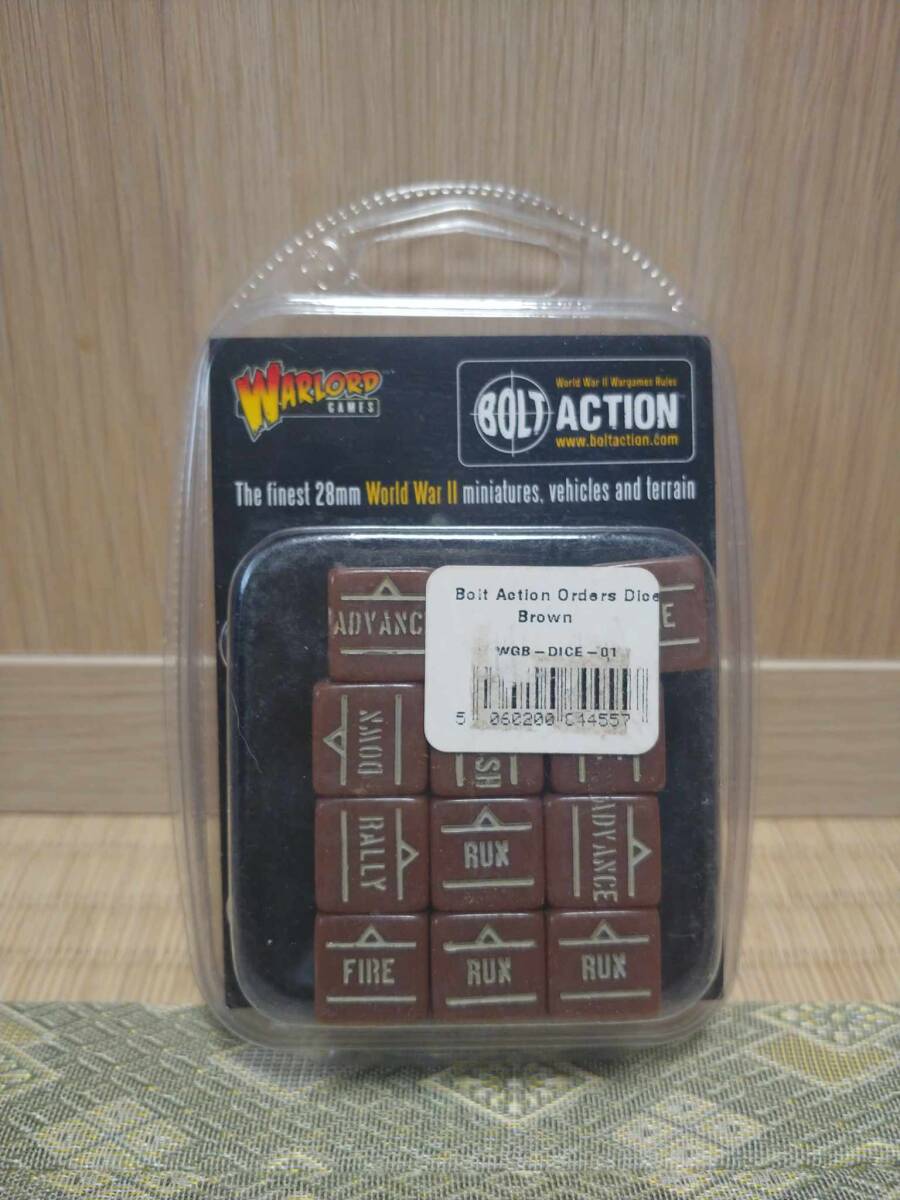 Warlord Games Bolt Action - Orders Dice Brown (New) 新品_画像1