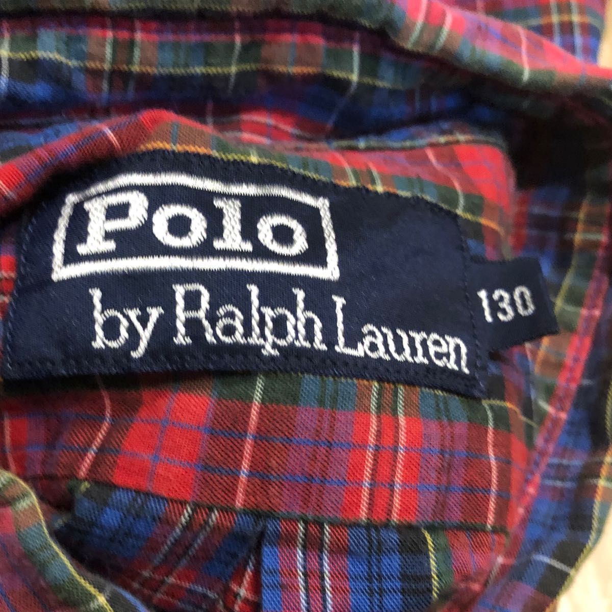 ポロバイラルフローレン　 POLO 半袖シャツ チェック柄 チェックシャツ キッズ　130