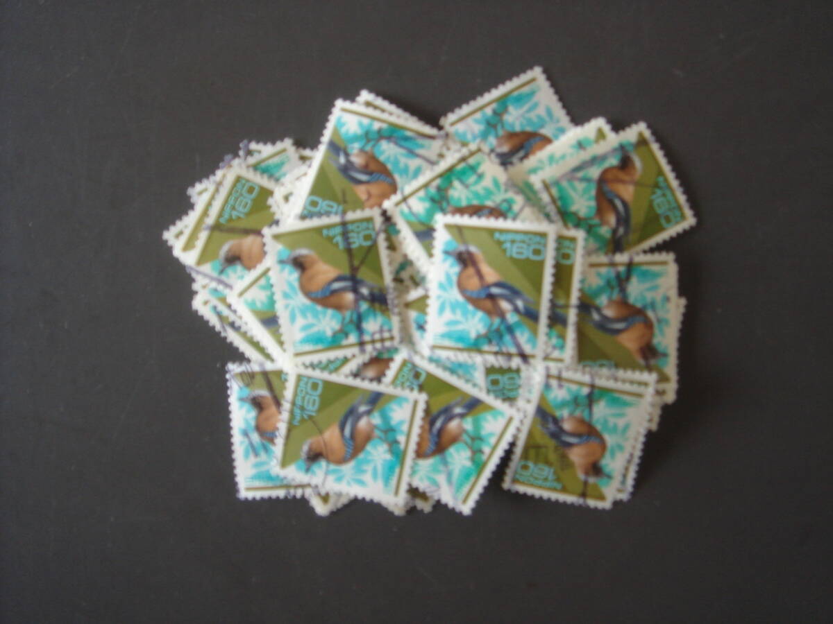 日本切手　100枚　使用済　_画像1