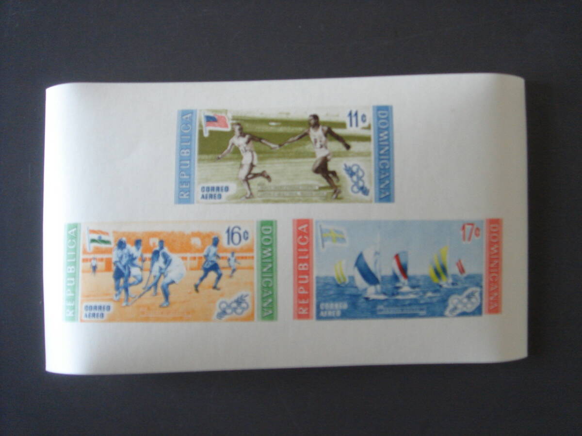 ドミニカ切手  オリンピック シート  未使用の画像1