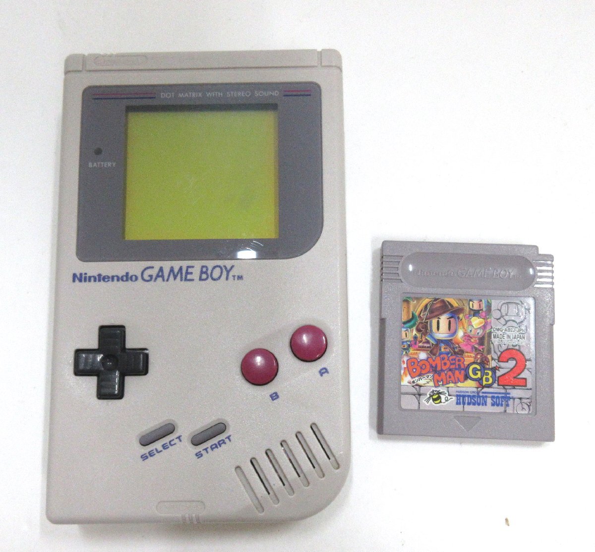 【641-6641k】◎1円スタート◎【ジャンク】Nintendo GAME BOY ゲームボーイ+ボンバーマンGB２の画像1