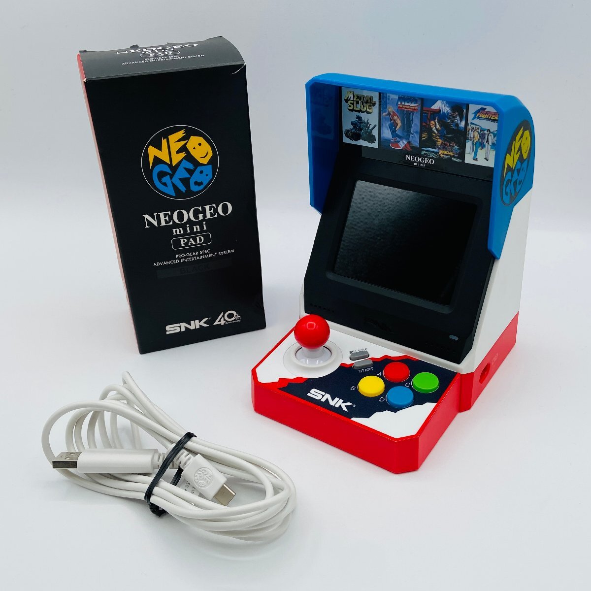 【641-6319k】1円スタート【欠品あり】SNK NEOGEO mini ネオジオミニ 本体 NEOGEO mini PAD コントローラーセットの画像1